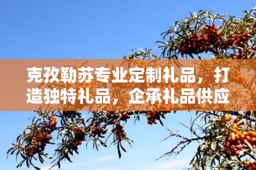 克孜勒苏专业定制礼品，打造独特礼品，企承礼品供应链卓越服务